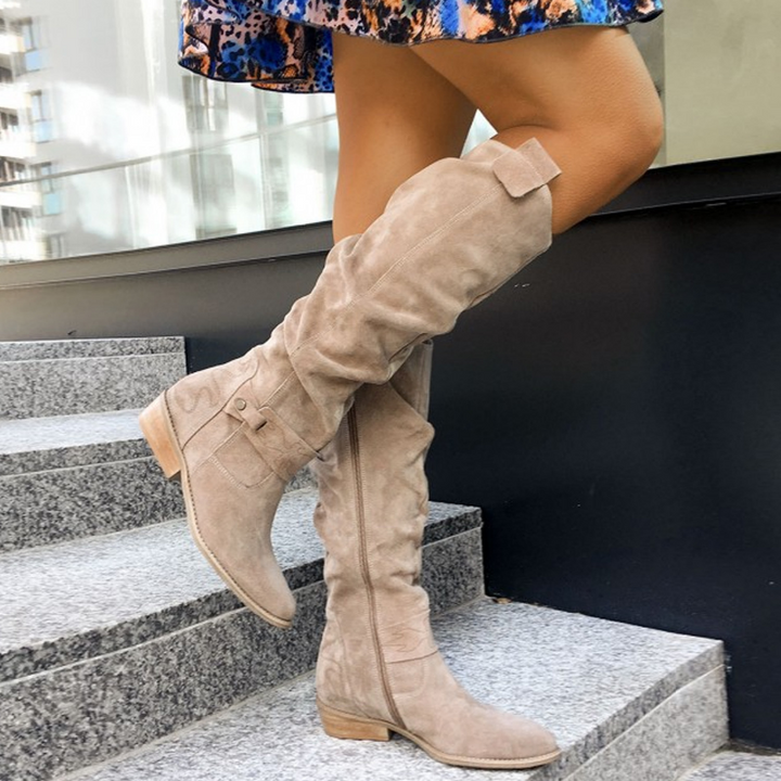 Chloé - Bottes en Daim Luxueuses (Vente en Déstockage 2024)