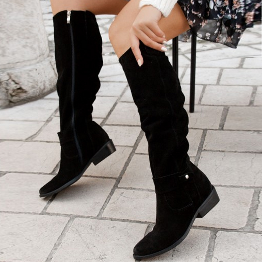 Chloé - Bottes en Daim Luxueuses (Vente en Déstockage 2024)