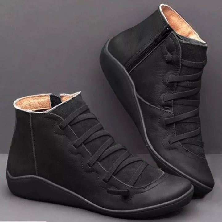 Isabelle - Bottes d'Hiver en Cuir Premium Confortables (Vente en Déstockage 2024)