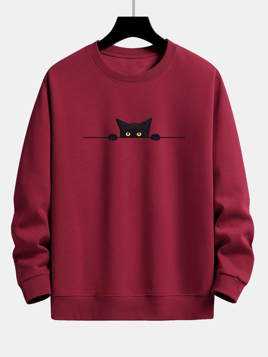 Élodie | Sweat-shirt Imprimé Chat Noir