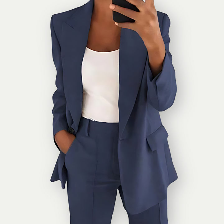 Léa | Ensemble Blazer Uni pour Femmes