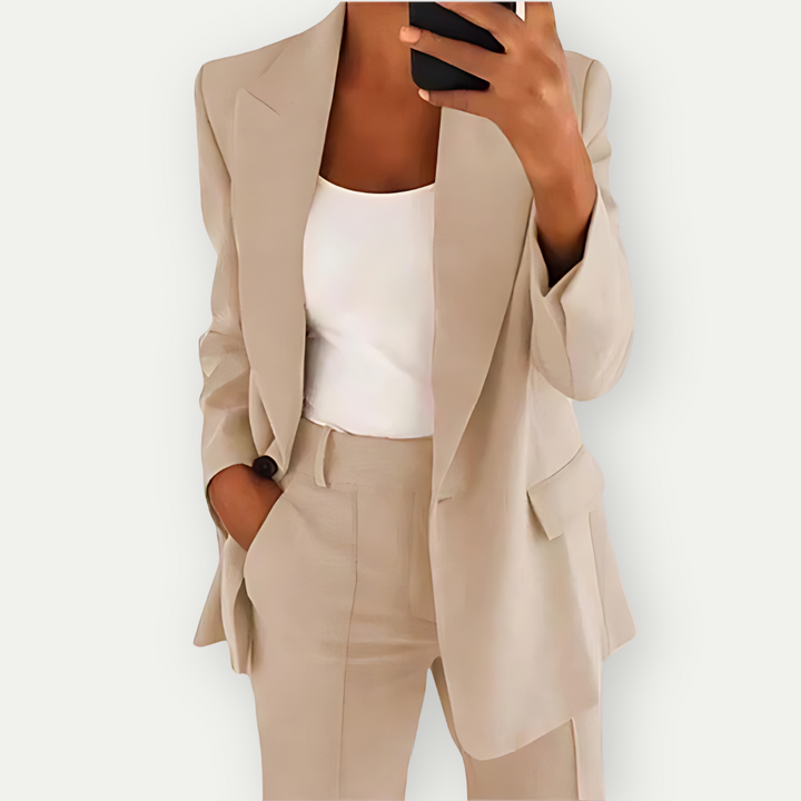 Léa | Ensemble Blazer Uni pour Femmes