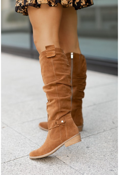 Chloé - Bottes en Daim Luxueuses (Vente en Déstockage 2024)