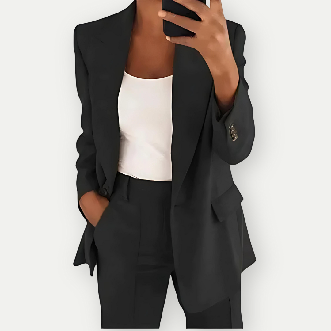 Léa | Ensemble Blazer Uni pour Femmes