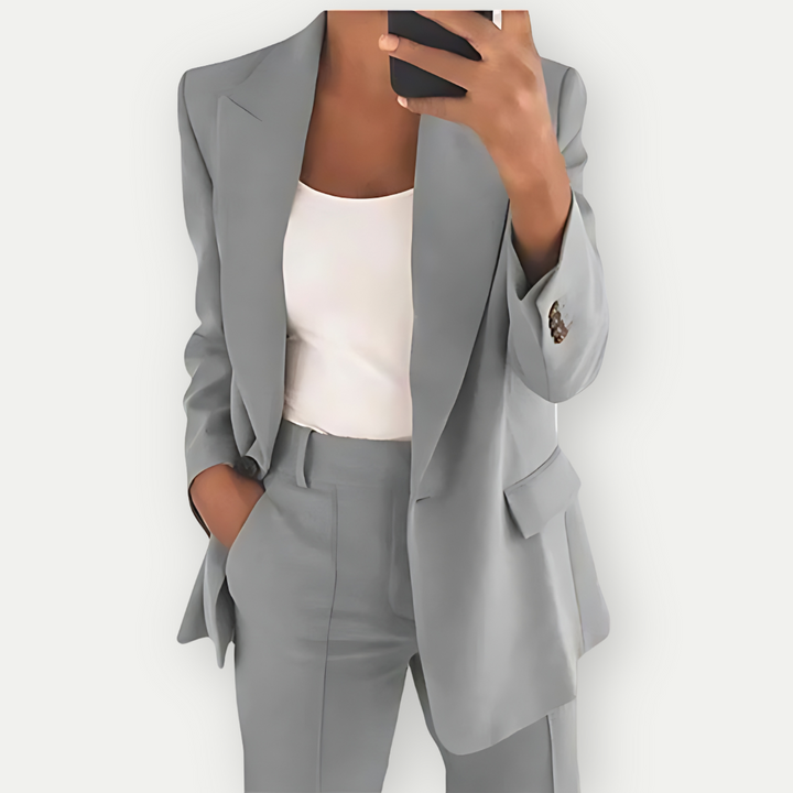 Léa | Ensemble Blazer Uni pour Femmes