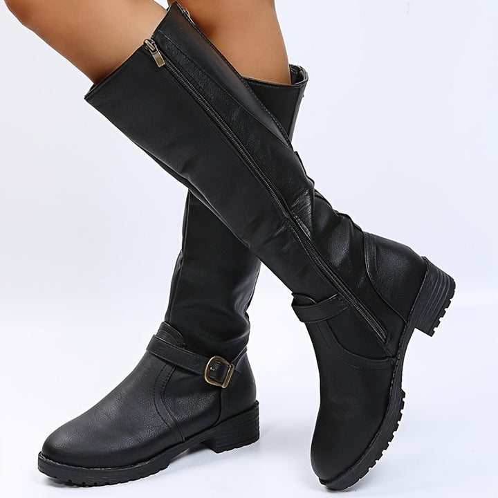 Catherine - Bottes Longues avec Boucle et Fermeture Éclair (Vente en Déstockage 2024)