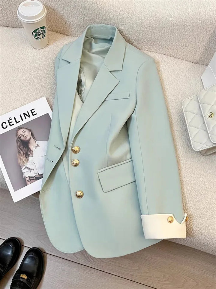 Catherine | Blazer Élégant à Boutons Dorés