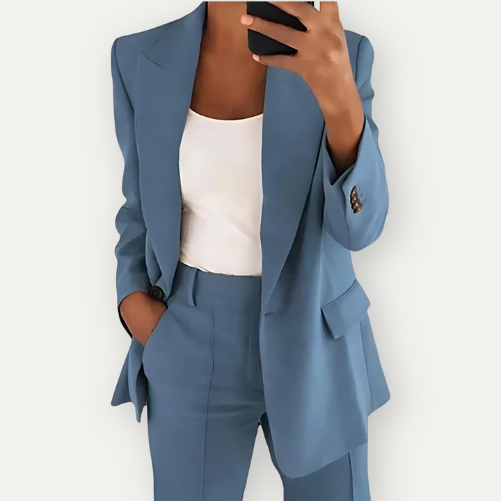 Léa | Ensemble Blazer Uni pour Femmes