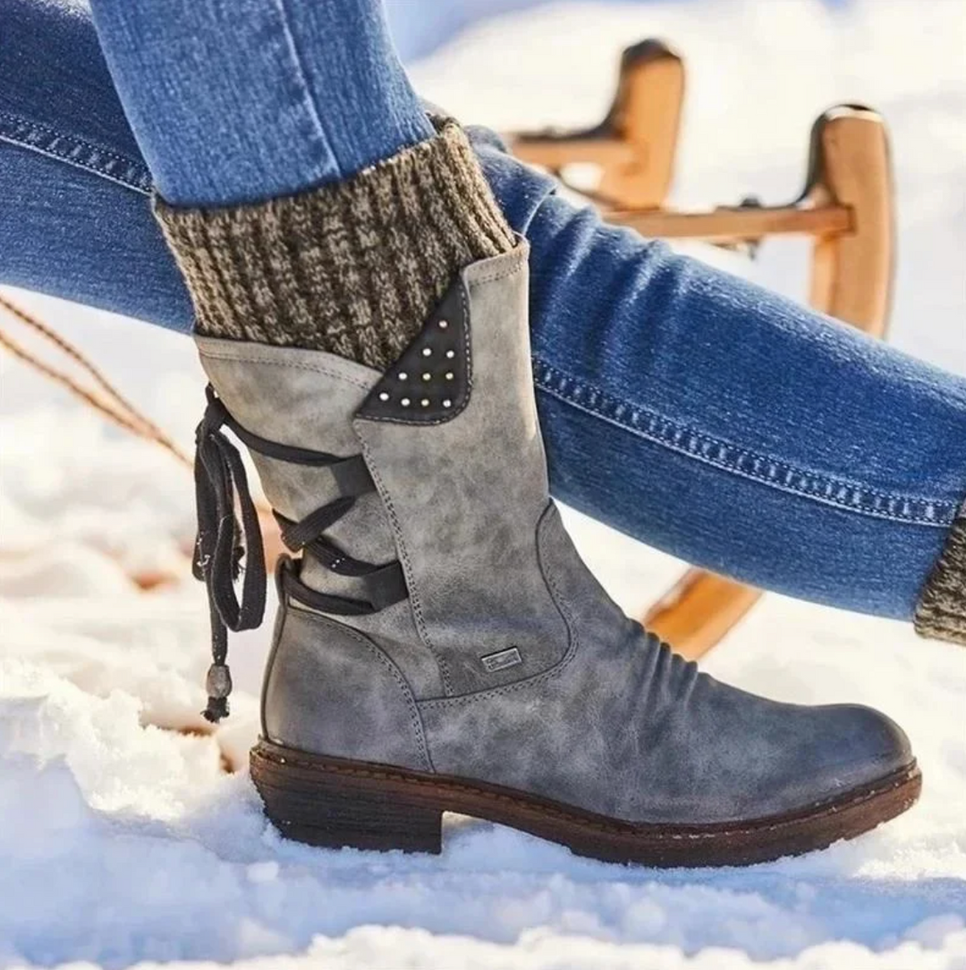 Juliette - Bottes d'Hiver en Laine avec Support Orthopédique pour le Bas du Dos (Vente en Déstockage 2024)