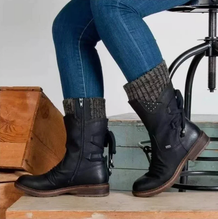 Juliette - Bottes d'Hiver en Laine avec Support Orthopédique pour le Bas du Dos (Vente en Déstockage 2024)