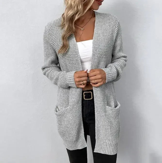 Tatienne | Cardigan En Tricot À Manches Longues Avec Poches