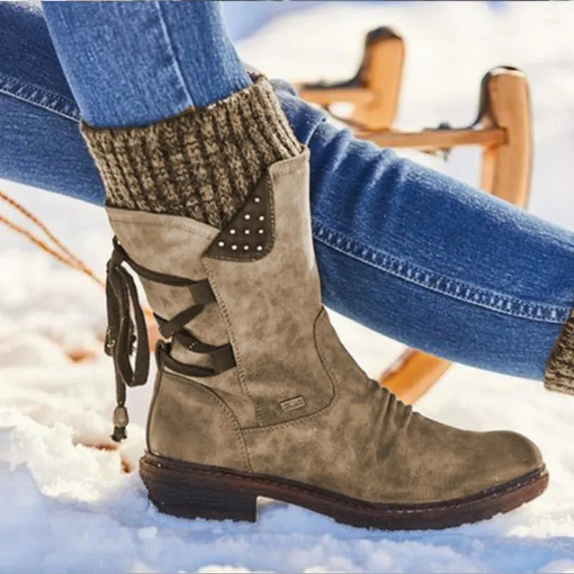 Juliette - Bottes d'Hiver en Laine avec Support Orthopédique pour le Bas du Dos (Vente en Déstockage 2024)